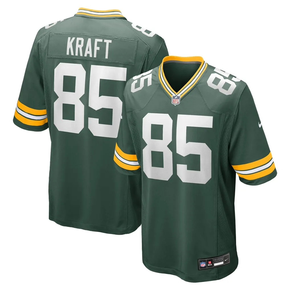 Mens Green Bay Packers Tucker Kraft Nike Green Game Jersey