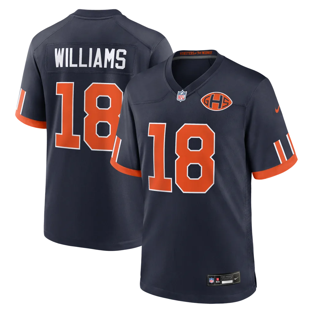 Mens Chicago Bears Caleb Williams Nike Navy 2026 Rivalries Collection Game Jersey
